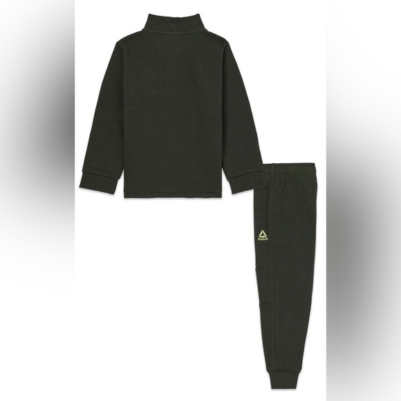Reebok Toddler Unisex Half Zip Pullover and Jogger Set, 2 Piece - Picture 2 of 6
